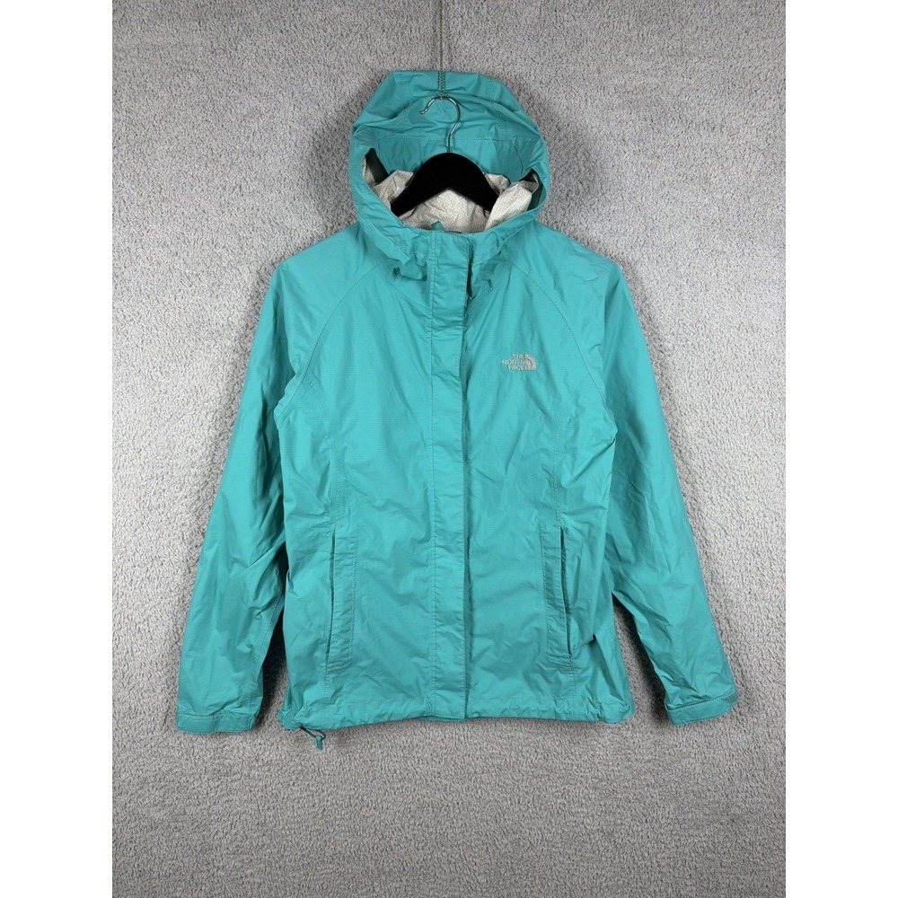 The North Face Jacket Womens S Full Zip Hyvent 2.5L Windbreaker Rain Coat Teal